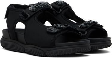 Tenisky a topánky Cecilie Bahnsen Valeria Flower Embellished Platform Sandals Čierna | 4.24FTW30013 VALERIA, 3
