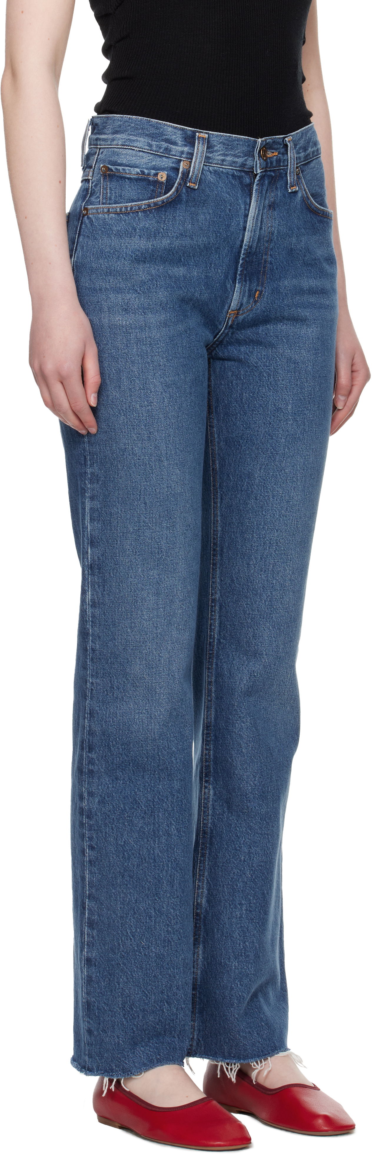 Džínsy AGOLDE AGOLDE Leena Jeans Modrá | A218-1535, 1