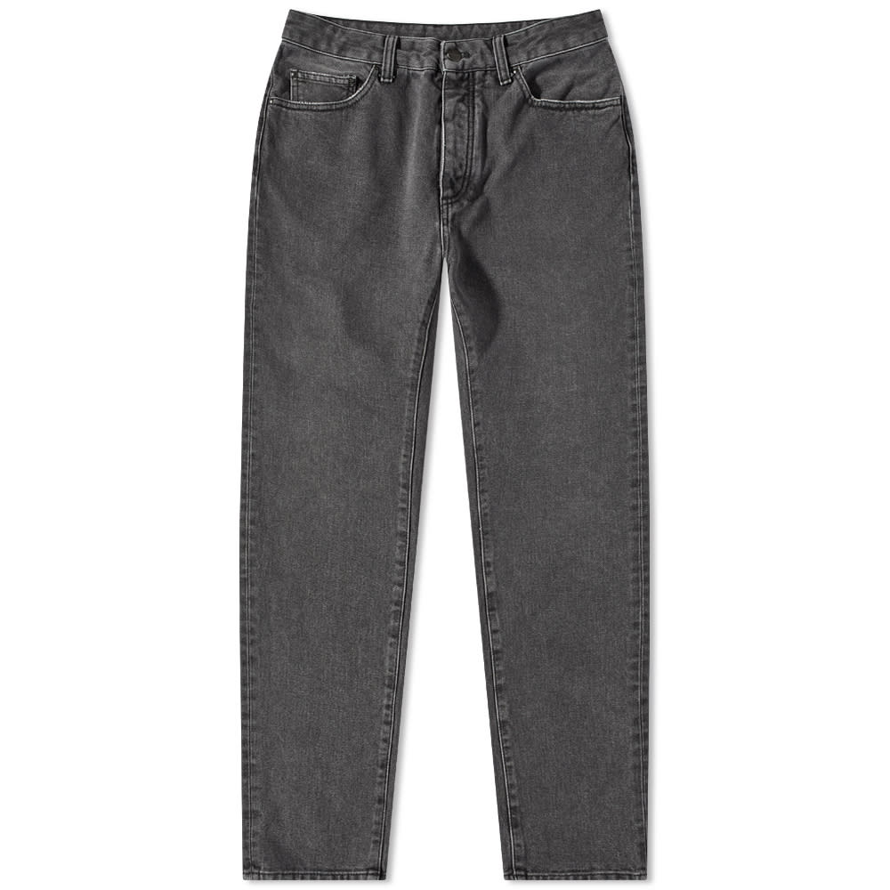 Džínsy Palm Angels Curved Back Logo Jean Čierna | PMYA012C99DEN0011001, 0