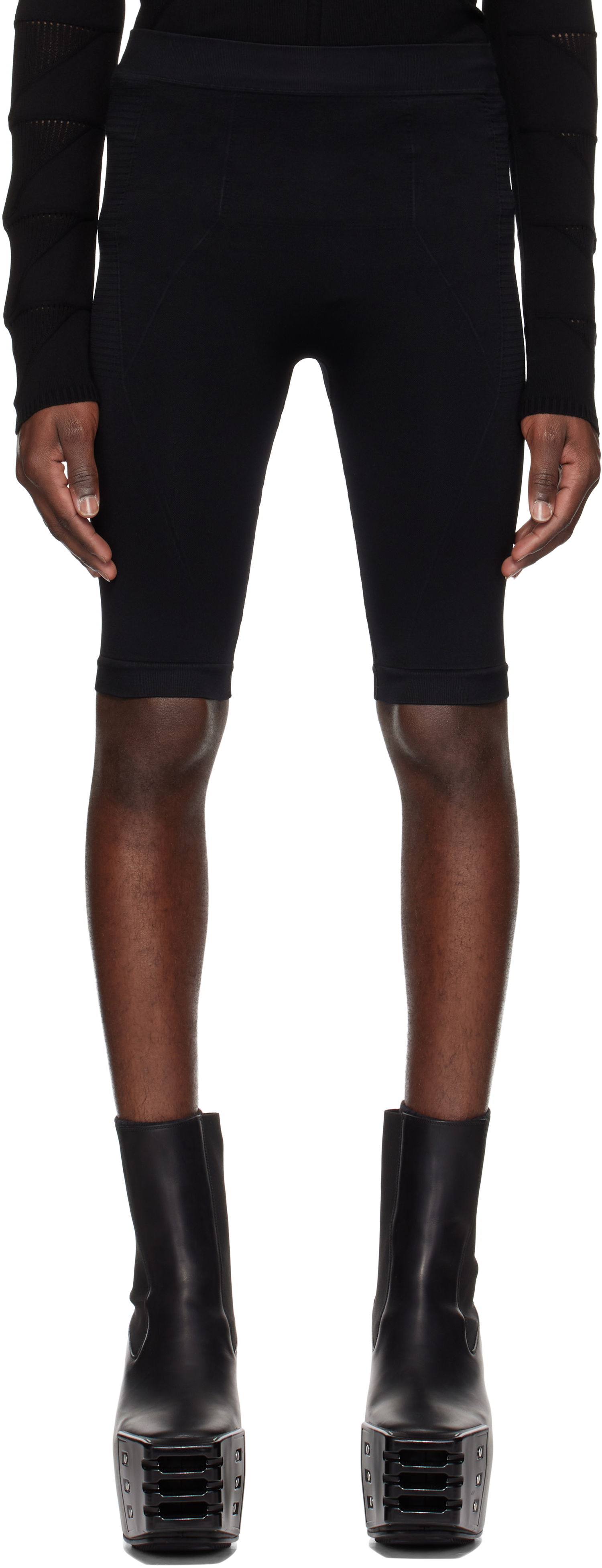 Šortky Rick Owens Rick Owens Hollywood Active Knit Shorts Čierna | RU01E5693 KSP, 0