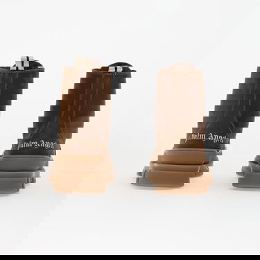 Tenisky a topánky Palm Angels Track Ankle Boots Brown/ Off White Hnedá | PBIE001F25LEA0016003, 4