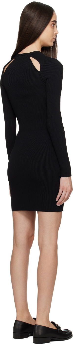 Šaty rag & bone Rag & Bone Asher Shoulder Cutout Ribbed Knit Minidress Čierna | WAS22HS048YL48, 2