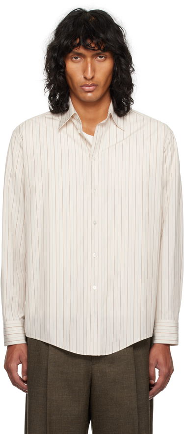 Košeľa The Row Luigi Striped Shirt Béžová | 805-W3498, 0