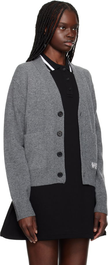 Sveter We11done We11done Patch Pocket Cardigan Šedá | WD-KC3-23-621-U-CH, 4