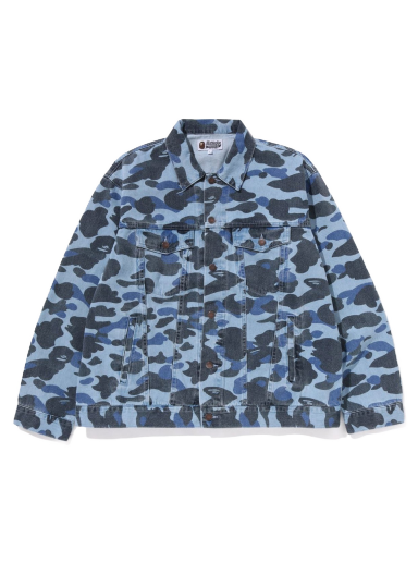 Bunda BAPE Color Camo Denim Jacket Navy | 1J30-140-008