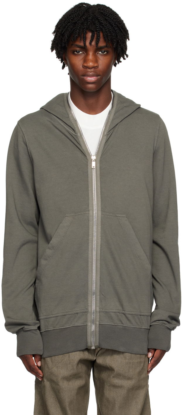 Mikina Rick Owens DRKSHDW Garment-Dyed Hoodie Šedá | DU02C5291 RIG, 0