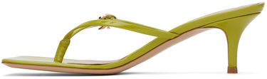 Doplnky Gianvito Rossi Gianvito Rossi Ribbon Thong Heeled Sandals Zelené | G15320.55RIC.VER, 2