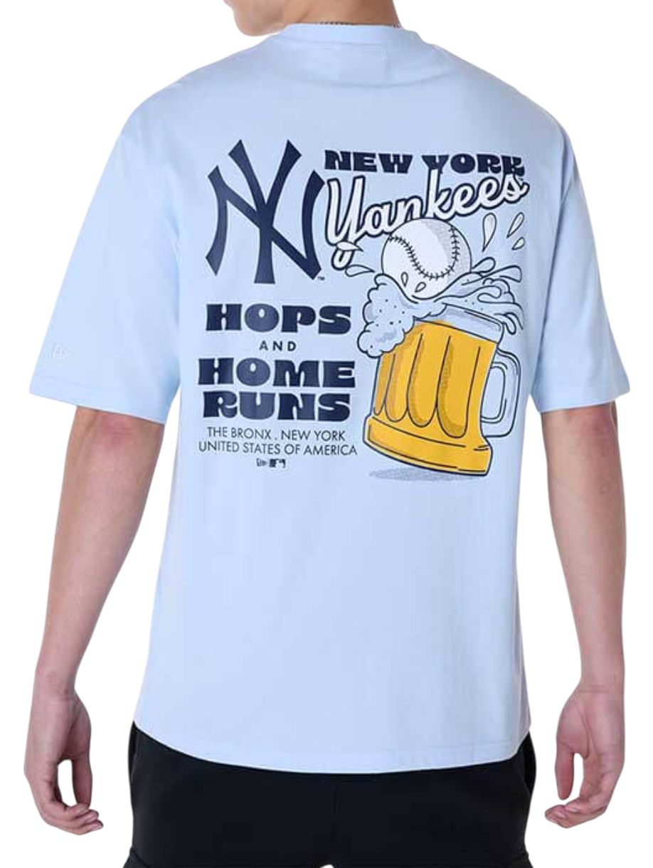 Tričko New Era New Era MLB New York Yankees Food Graphic Oversized T-Shirt Modrá | 60596211-60596211, 1