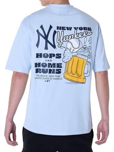 Tričko New Era New Era MLB New York Yankees Food Graphic Oversized T-Shirt Modrá | 60596211-60596211, 1
