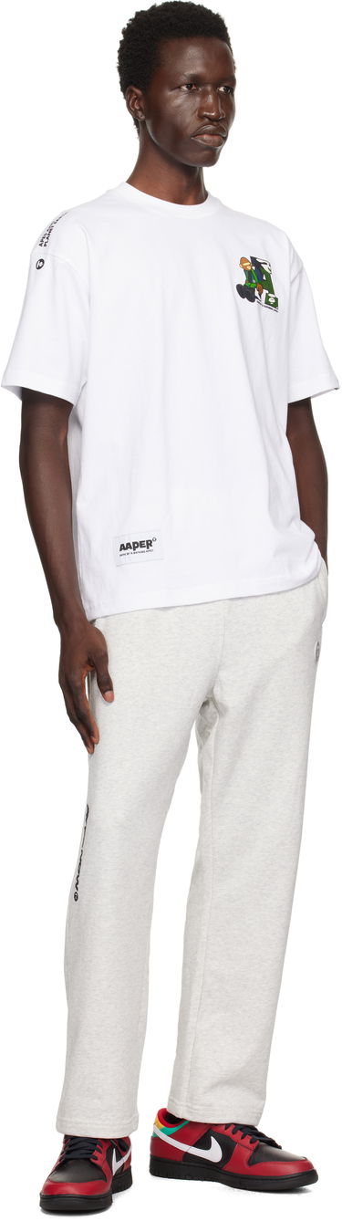 Tričko AAPE by A Bathing Ape AAPE by A Bathing Ape 'AAPER' T-Shirt Biela | AAPTEM1574XXNWHX, 3