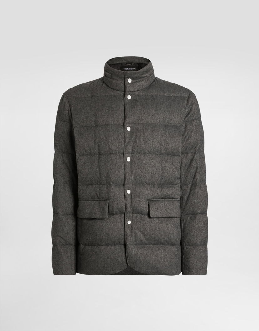 Prešívaná bunda Dolce & Gabbana Dolce & Gabbana Padded Jacket Šedá | G9BSNTFU5YAS8291