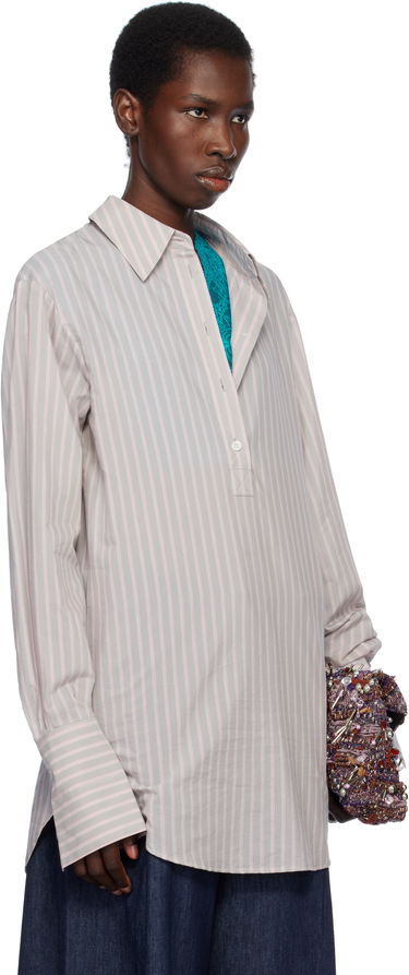 Košeľa Dries Van Noten Dries Van Noten Striped Popover Shirt Šedá | 251-010734-1524, 1