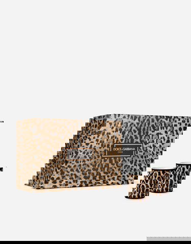 Home decor Dolce & Gabbana Leopard Print Gift Box With 2 Porcelain Glasses Rôznofarebný | TC0S22TCA71UL003, 0