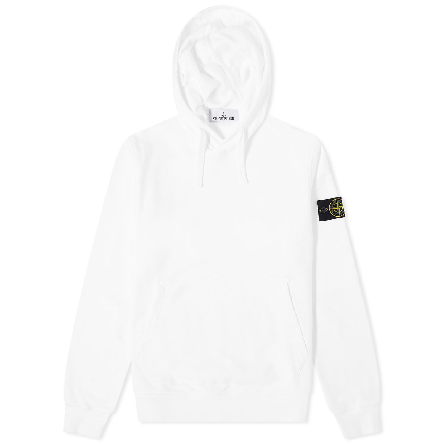 Mikina Stone Island Garment Dyed Popover Hoodie Biela | 801564151-A0001, 0