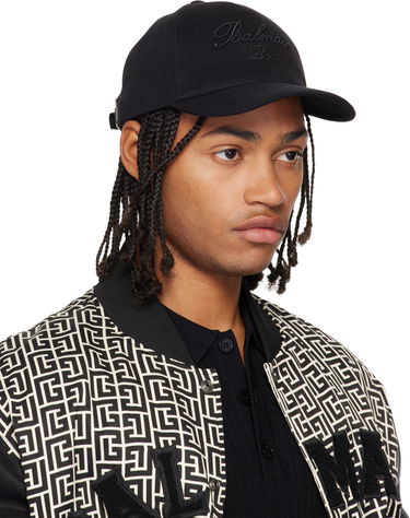 Šiltovka Balmain Cotton Baseball Cap Čierna | EH1XA231CD29, 3