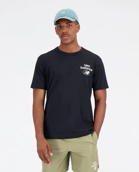 Tričko New Balance Essentials Logo Tee Čierna | MT31518-BK, 0