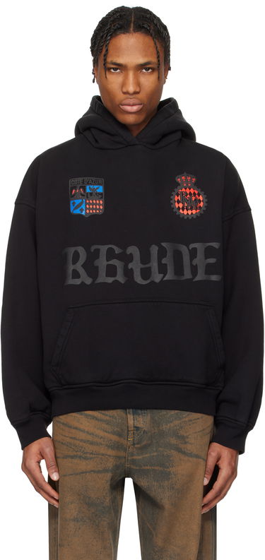 Mikina Rhude Rhude Crest Oversized Hoodie Čierna | RHPS25HO03012, 0