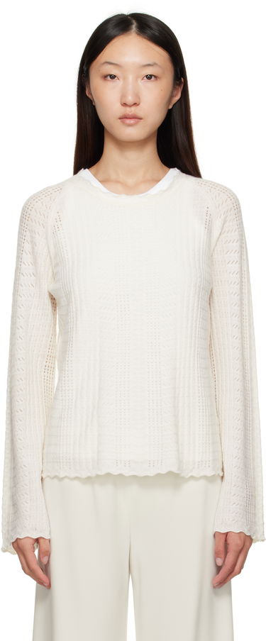 Sveter Loulou de Saison Loulou de Saison Greta Knit Sweater Biela | GRETA, 0