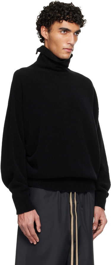 Sveter Fear of God Textured Highneck Sweater Čierna | FG25FW20-209WBO-001, 4