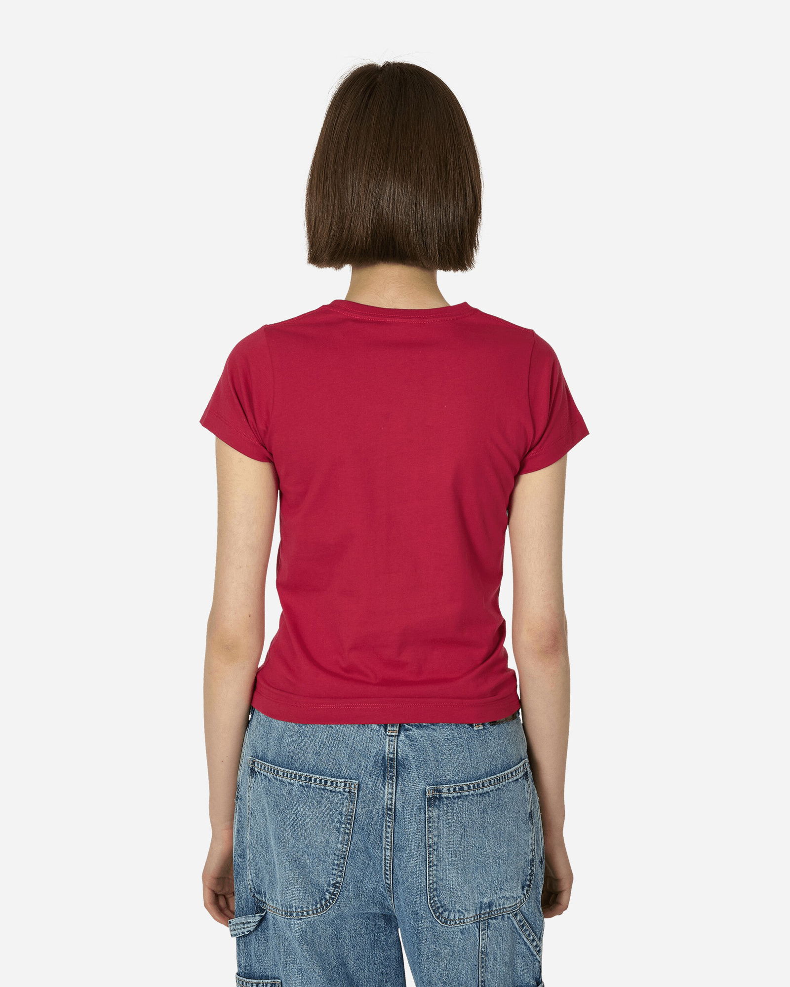Fitted Rhinestone T-Shirt Pink