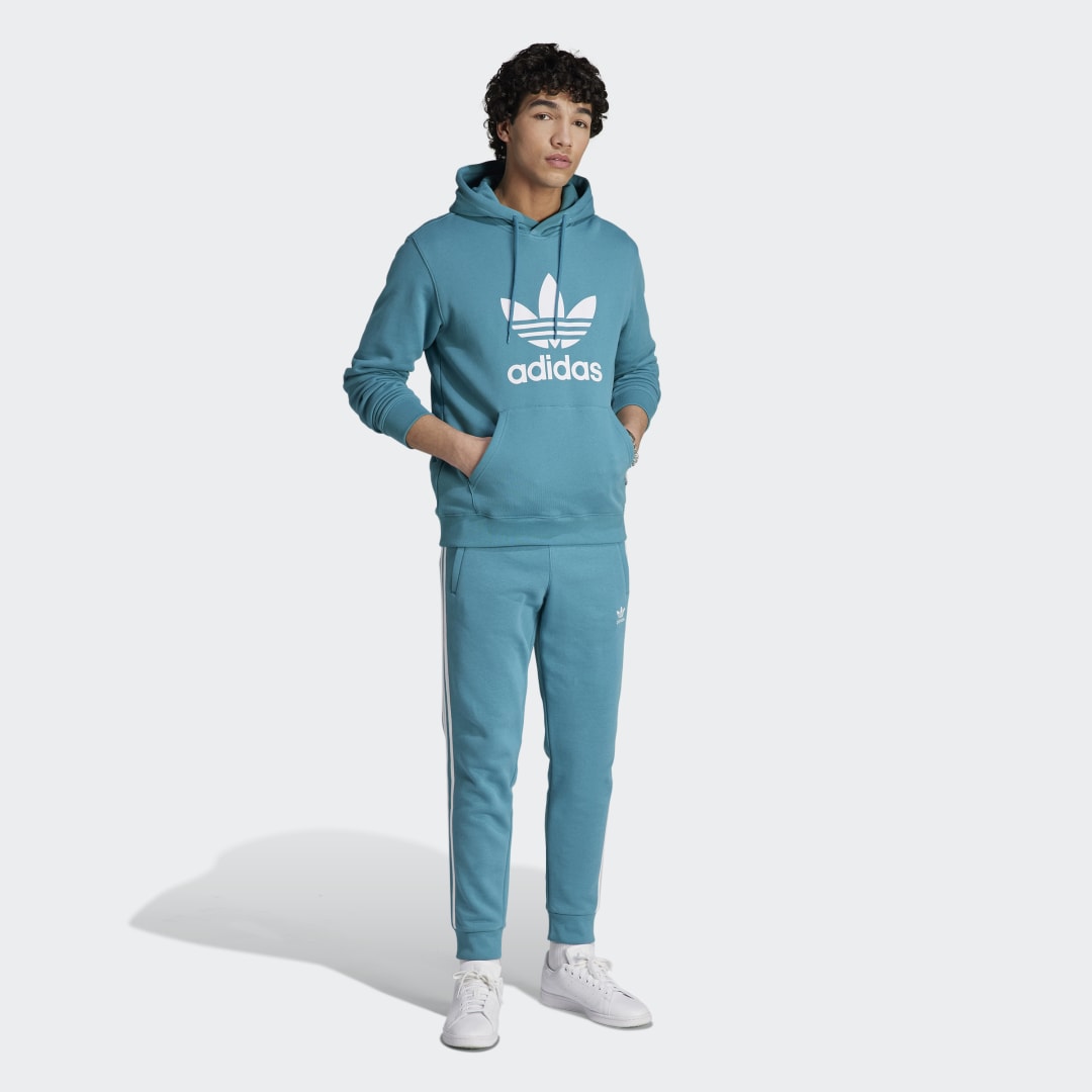 Mikina adidas Originals Adicolor Classics Trefoil Hoodie Tyrkysová | IM4498, 0