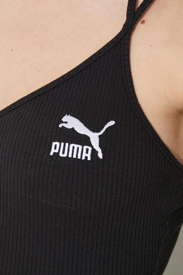 Tielko Puma Puma Ribbed Tie-Strap Crop Tank Top Čierna | 624255, 5