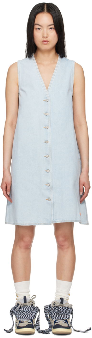 Šaty ERL ERL Levi's Edition Denim Mini Dress Modrá | ERL08O301, 0