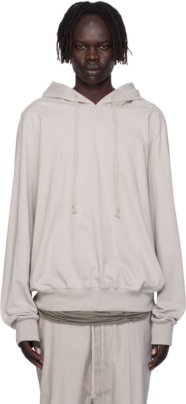 Mikina Rick Owens Rick Owens Concordians Heavy Jersey Hoodie Béžová | RU02E1281 BA, 0