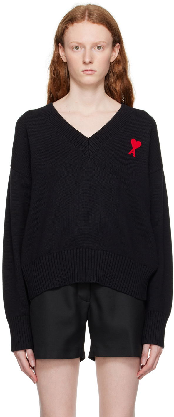 Sveter AMI Sweater Čierna | UKS208.016, 0
