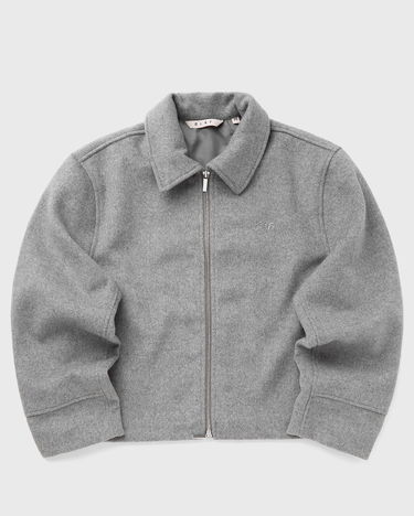Bunda ØLÅF Cropped Wool Jacket Šedá | W220506-HTRGREY, 1