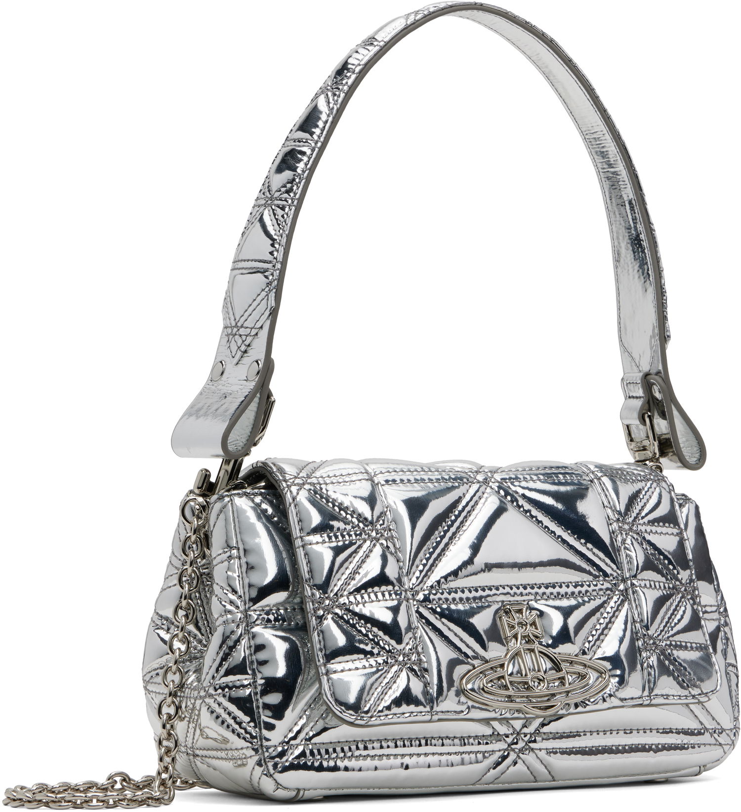 Taška cez rameno Vivienne Westwood Vivienne Westwood Medium Hazel Bag Metalická | 4602000LW-S0024-, 1