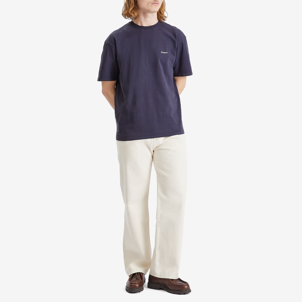 Palmes Chest Logo T-Shirt, Size Large