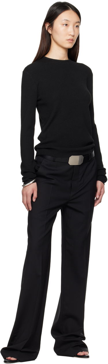 Tričko Fear of God Fear of God ESSENTIALS Soft Rib Long Sleeve T-Shirt Čierna | 192SP257800FW, 3