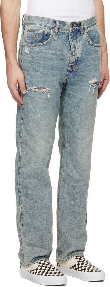 Džínsy Ksubi Ksubi Anti K Stage Dive Trashed Jeans Modrá | MPS25DJ030, 1