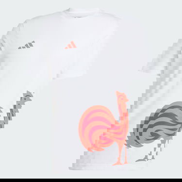 Tričko adidas Performance Rooster Graphic T-Shirt Biela | JN4159, 4