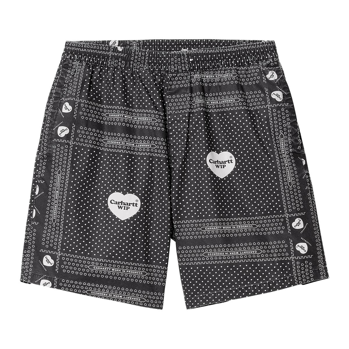 Šortky Carhartt WIP Heart Bandana Shorts Čierna | I033076.24MXX, 0