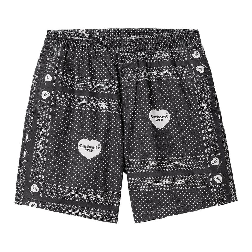 Šortky Carhartt WIP Heart Bandana Shorts Čierna | I033076.24MXX