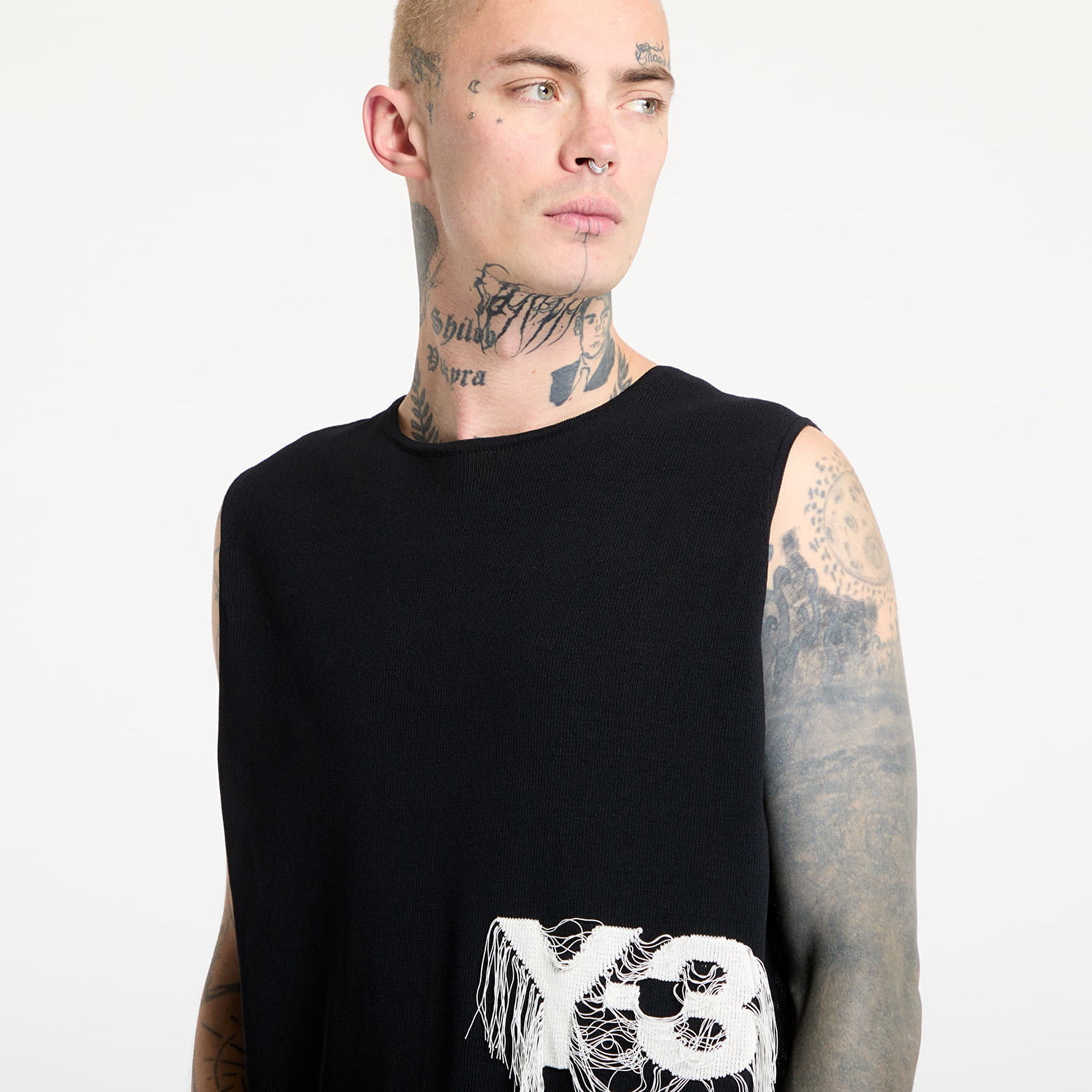 Tielko Y-3 Knit Vest With Logo Detail Čierna | JN1983, 1