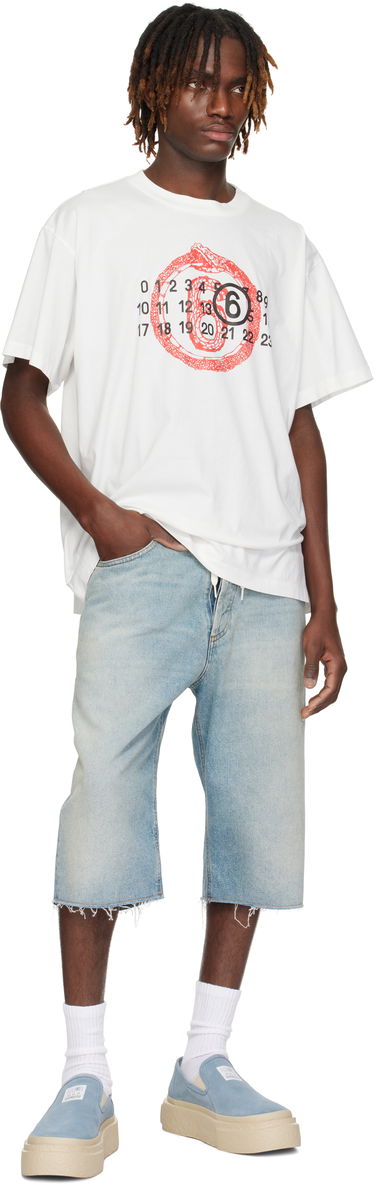 Šortky Maison Margiela MM6 Maison Margiela Drawstring Denim Shorts Modrá | SH0MU0014 M30019, 3