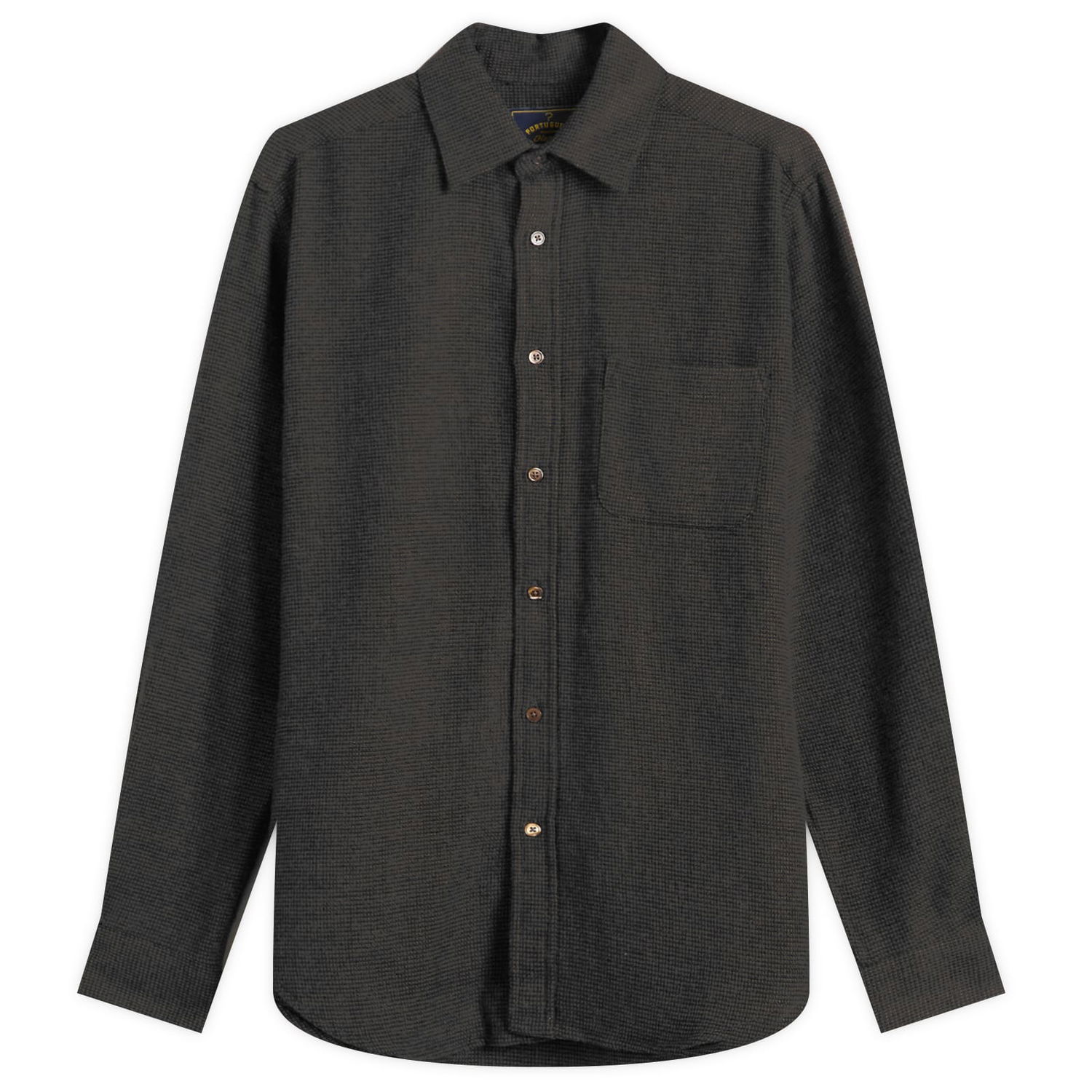 Košeľa Portuguese Flannel Sounds Micro Check Shirt, Size Small Šedá | AW25069-BRN, 0
