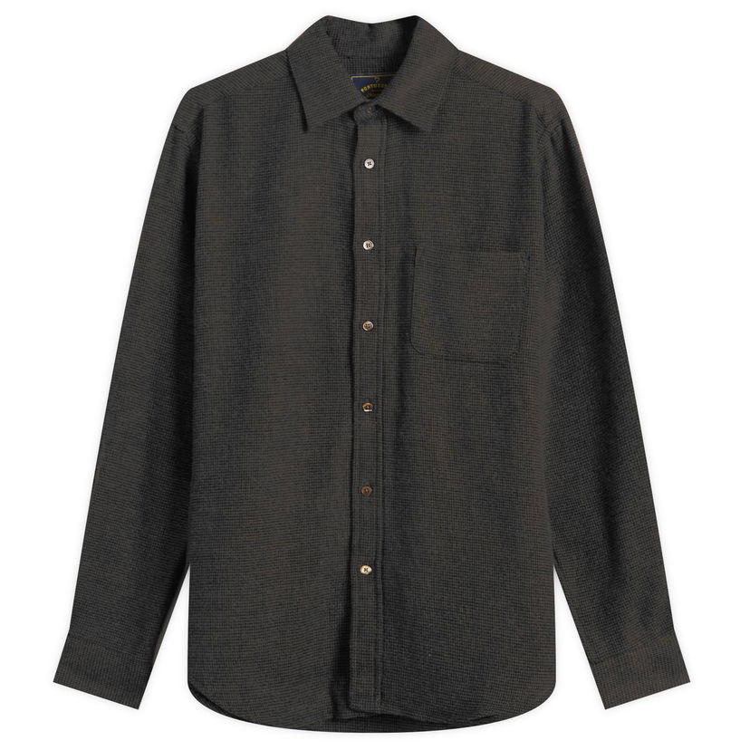 Košeľa Portuguese Flannel Sounds Micro Check Shirt, Size Small Šedá | AW25069-BRN