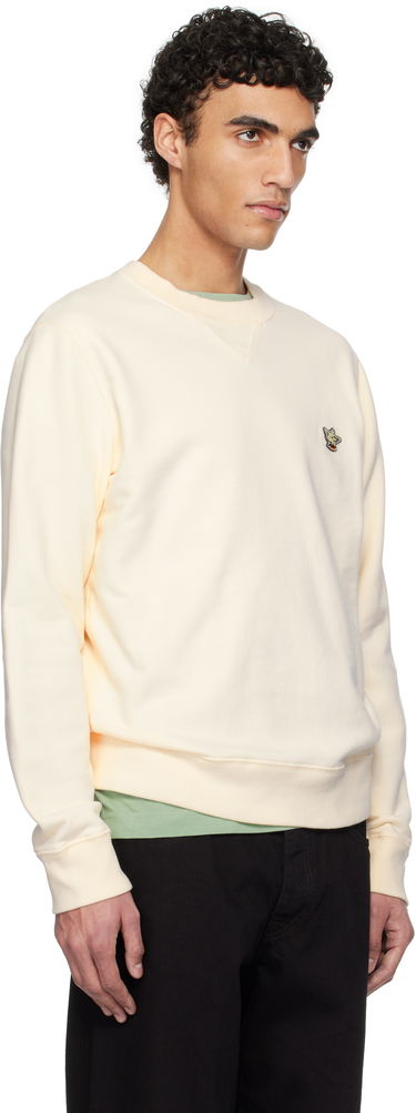 Sveter MAISON KITSUNÉ Maison Kitsuné Barista Fox Patch Sweatshirt Navy | OU00301KM0330, 4