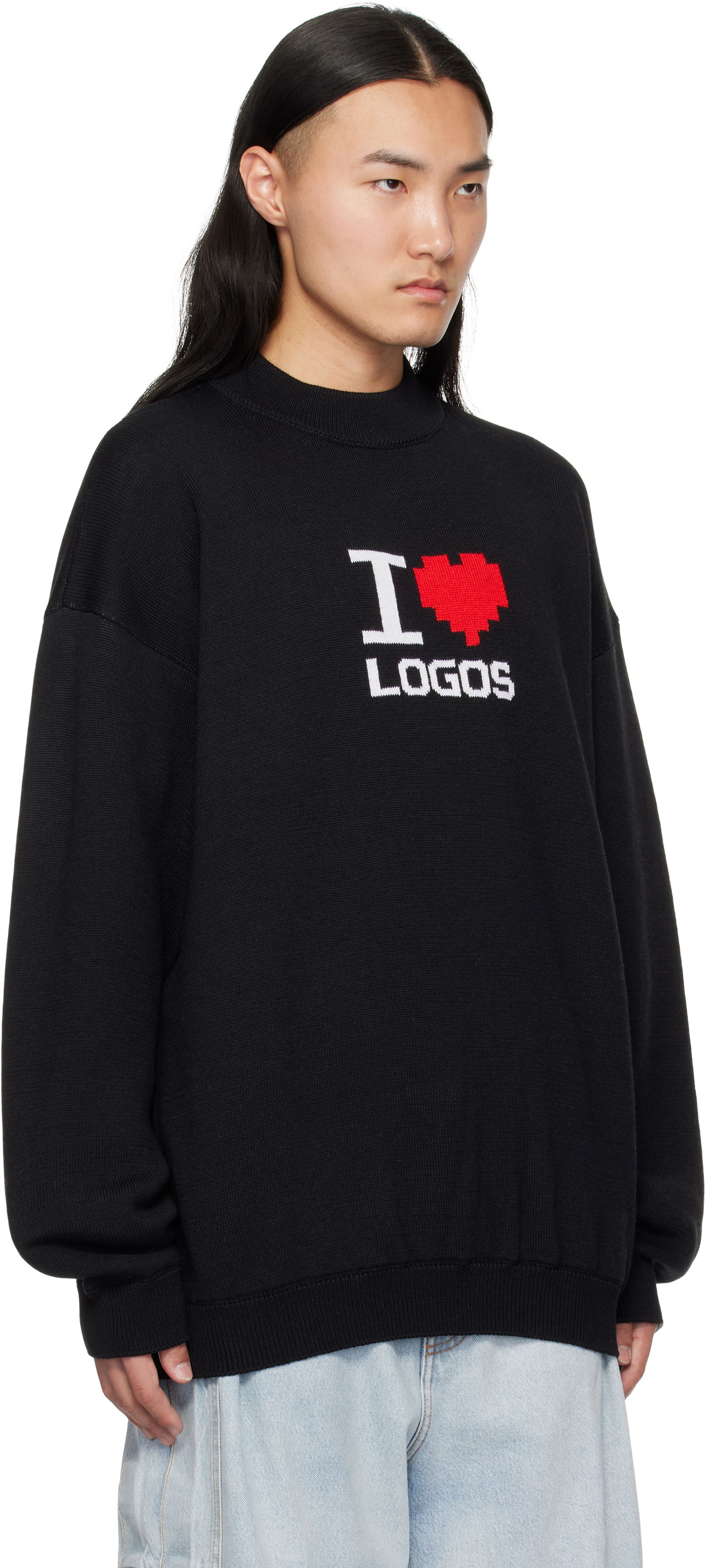 Sveter VETEMENTS Vetements 'I Love Logos' Sweater Čierna | UA66KN130B, 1