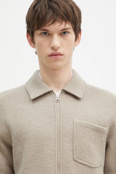 Bunda Samsoe Samsoe Wool Shirt Jacket Béžová | M22400082, 3