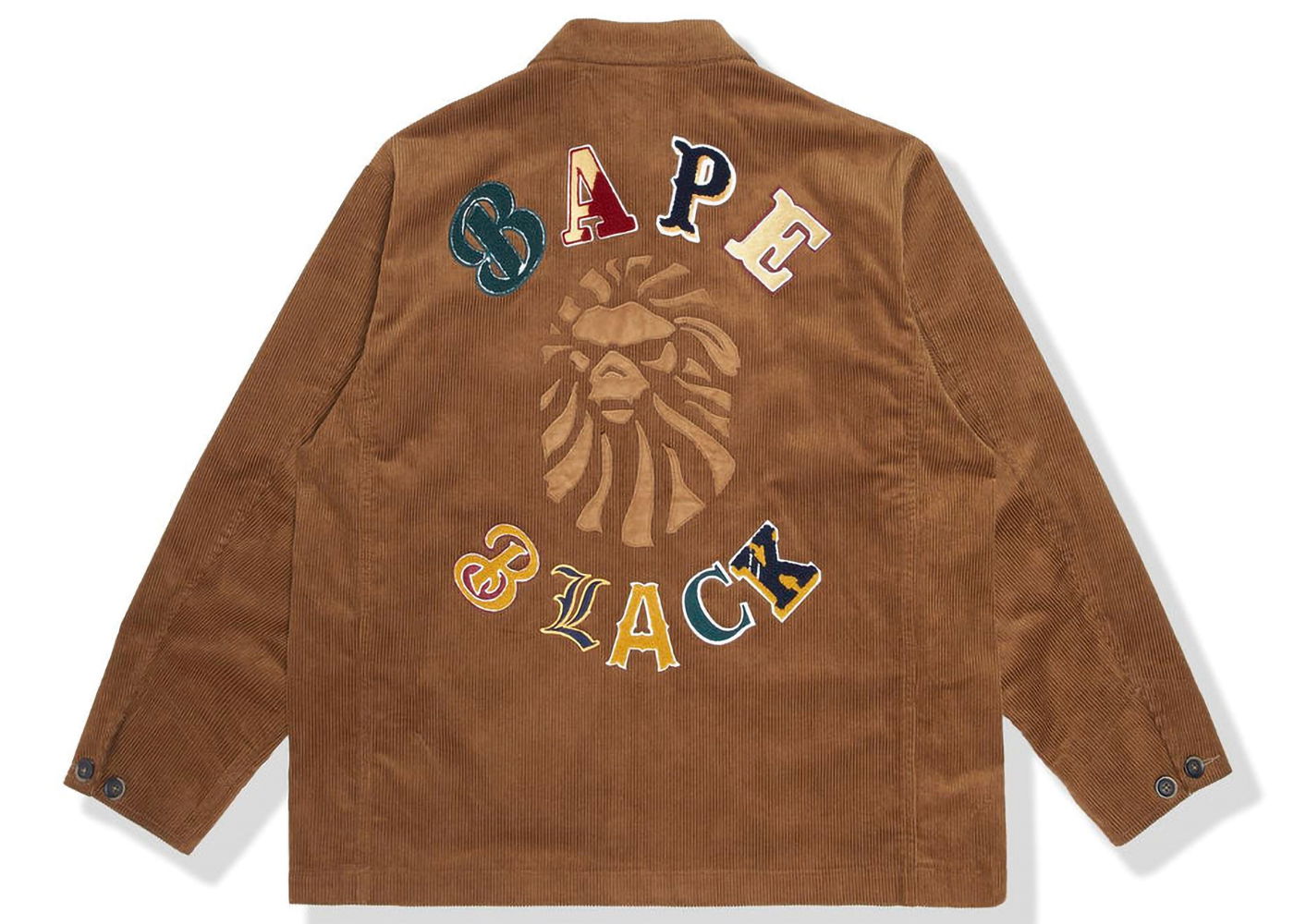 Bunda BAPE BLACK Logo Corduroy Work Jacket Hnedá | 1I70-140-005, 0