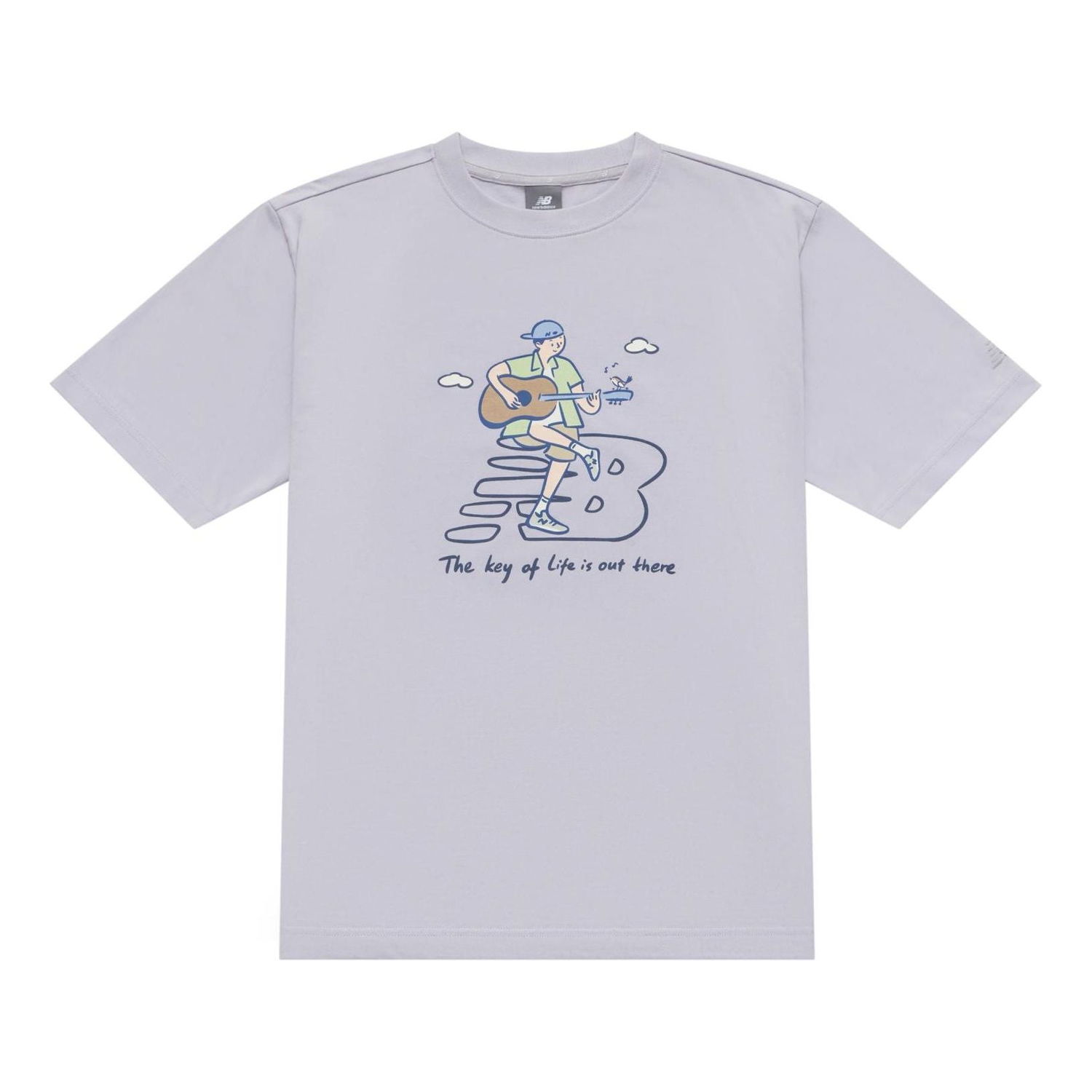 Tričko New Balance PK Graphic T-Shirt Fialová | NEE26021-DV, 0