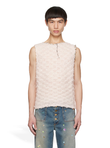 Tielko Acne Studios Crewneck Tank Top Ružová | B60267-