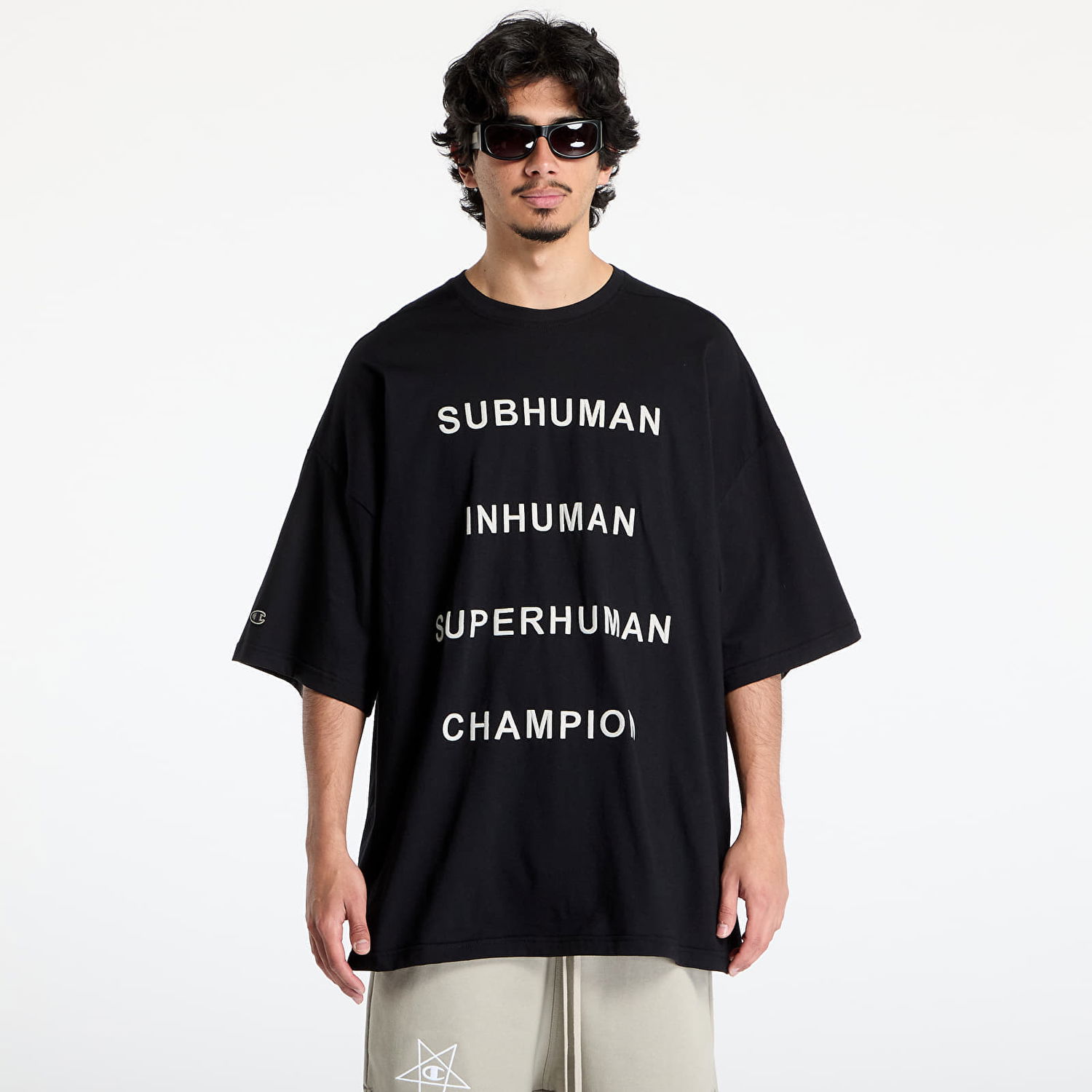 Tričko Rick Owens Rick Owens DRKSHDW x Champion Tommy T-Shirt Čierna | CM01E1675 CHJG 09, 0