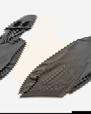 Mikina C.P. Company Slam Jam Diagonal Fleece Brushed Goggle Hoodie Šedá | 19CSSS701A 001, 1