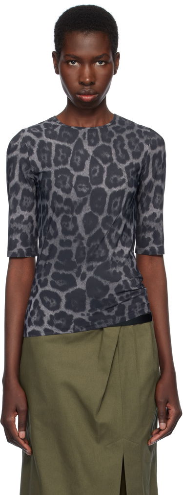 Tričko Stella McCartney Stella McCartney Leopard Print T-Shirt Čierna | 6J04113SQA08, 0